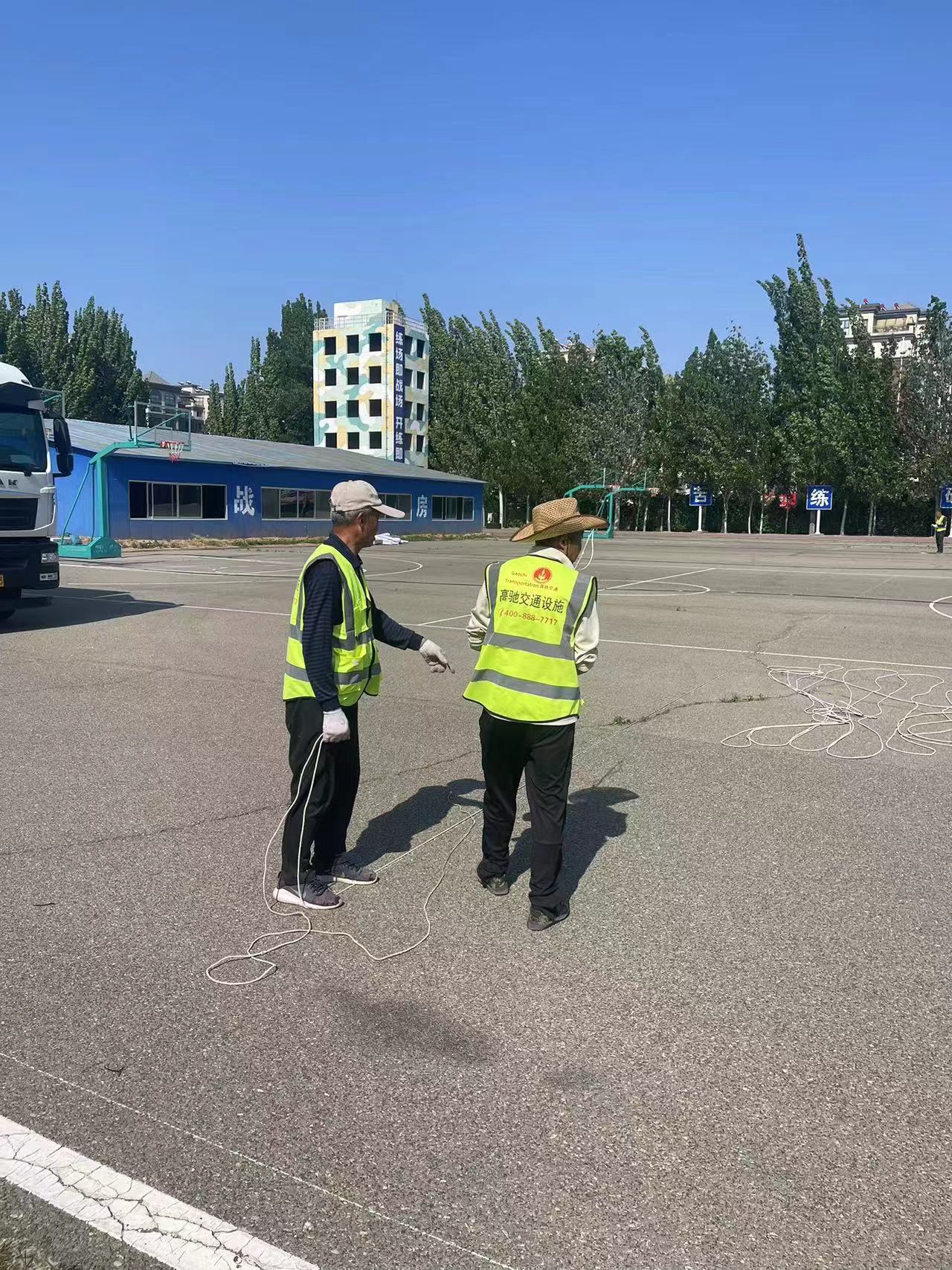 潍坊市某警校标线项目圆满完成(图1)