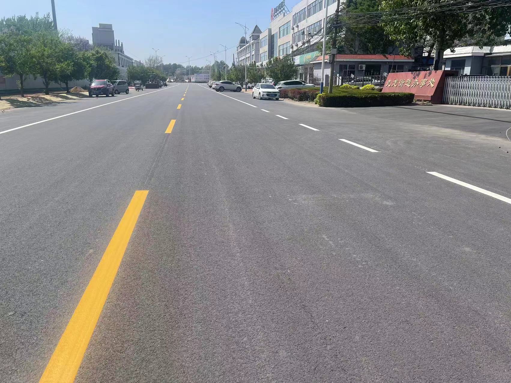 某街办道路标线项目圆满完成(图1)