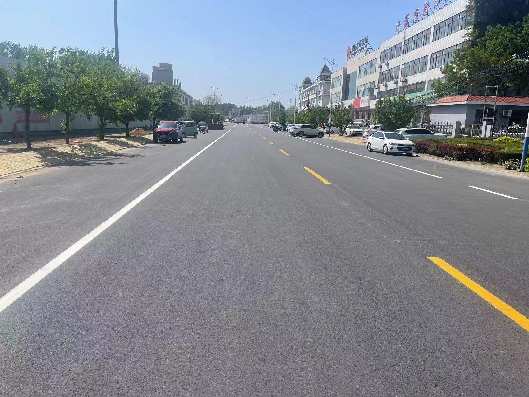 某街办道路标线项目圆满完成(图2)
